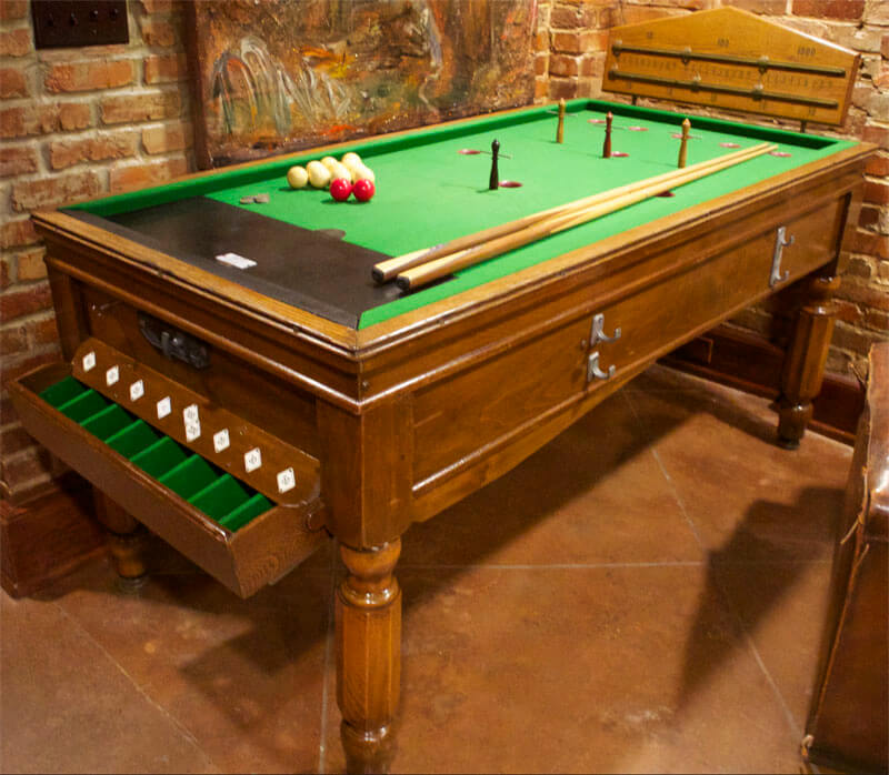 Antique Bar Billiard Table for Sale in Excellent Condition
