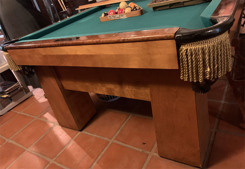 Id Model of a BrunswickBalke Collender Monarch Cushions Pool Table