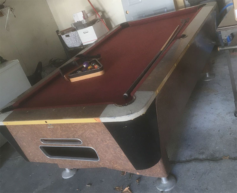 valley pool table serial number lookup