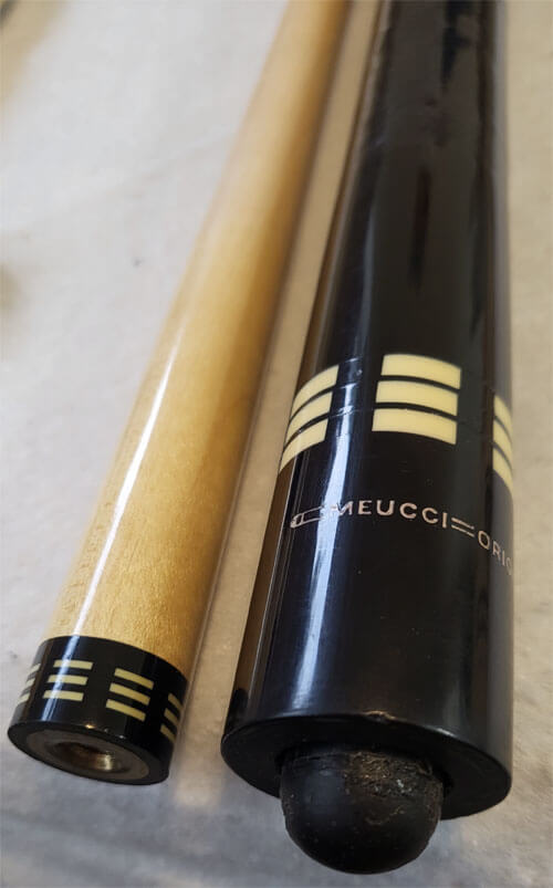 Value of a Meucci Originals 84-2 Cue with Pill Bumper