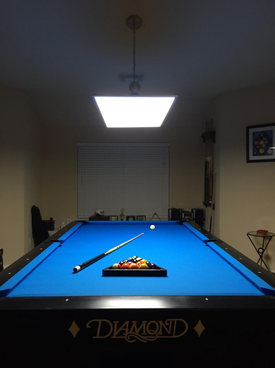 diamond pool table lights