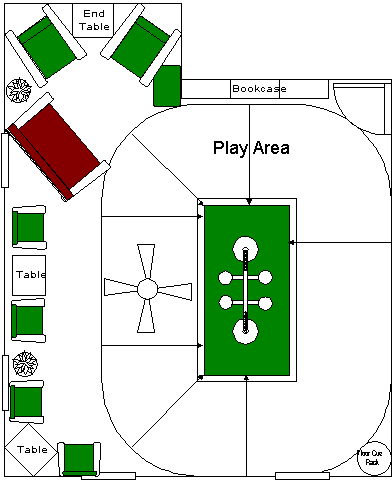 Sample Home Billiard Room Floor Plan