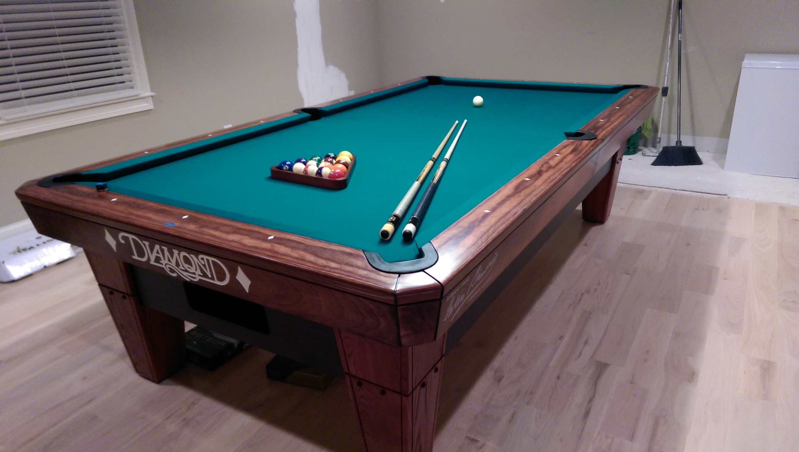 New Pool Room with a 9 Diamond Pro Am Pool Table